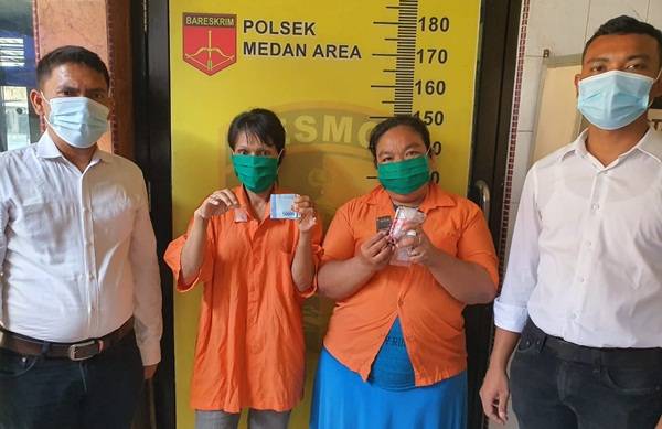 Dua Wanita Pengedar Narkoba Dicokok Polisi Dari Gang Jati Medan Area