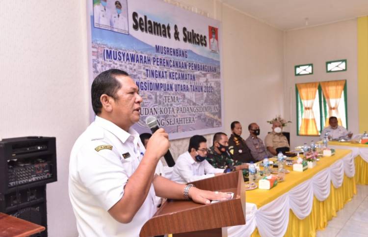 Walikota Buka Musrenbang Kecamatam PSP Utara
