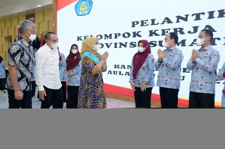 Gubernur Edy Rahmayadi  Kukuhkan Pokja Bunda PAUD Sumut