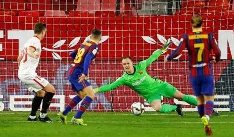 Barcelona Menyerah dengan Skor 0-2 dari Sevilla