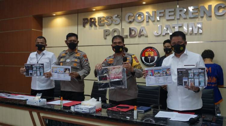 Polda Jatim Bongkar Prostitusi Online Libatkan Anak Dibawah Umur