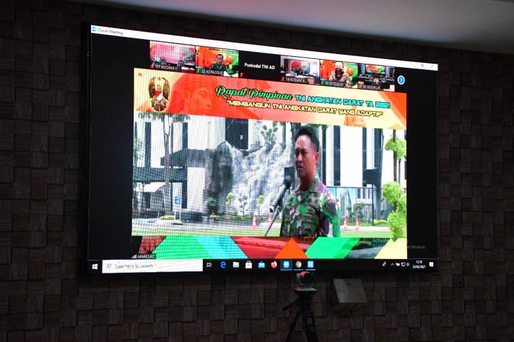 TNI Angkatan Darat Gelar Rapat Pimpinan TA.2021