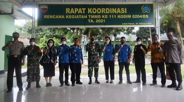 Dandim 0204/DS Pimpin Rakor Persiapan Rencana TMMD Ke-111 di Bangun Purba