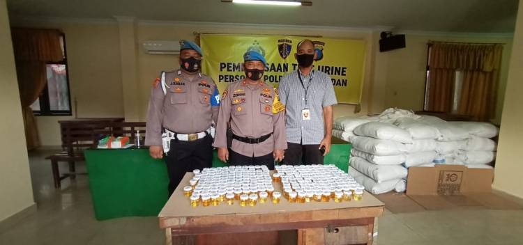 229 Personel Polrestabes Medan Dicek Urinenya, 1 Personel Positif
