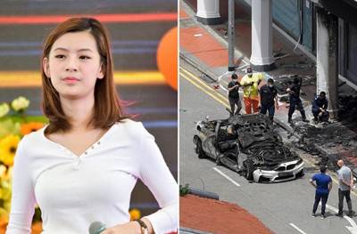 Wanita Cantik Ini Bertaruh Nyawa, Selamatkan Pacar Dalam Mobil Terbakar hebat