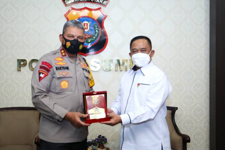 Kapolda Sumut Silaturahmi dan Audiensi Dengan Direktur Korwil I KPK RI