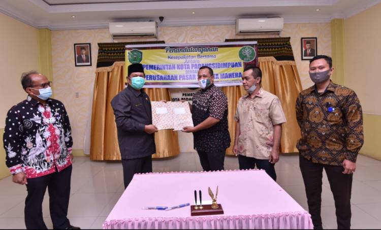 Pemko PSP Tandatangani MoU Dengan BPL Dalam Mengelola Pasar Rakyat Mahera