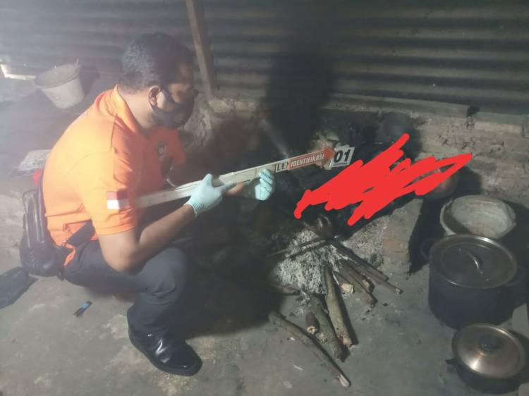 Polisi Olah TKP Korban Tewas Terbakar di Nagori Naga Jaya II