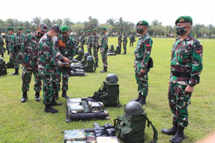 Yonif 121/MK  Terkima Kunjungan Dari Mabesad