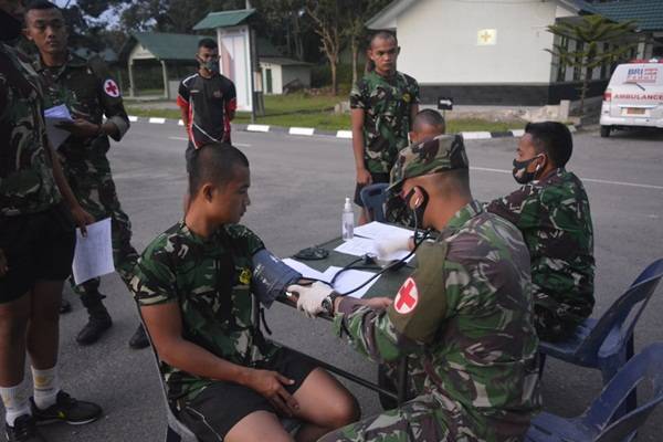 Tes Kesemaptaan Jasmani Bagi Prajurit Baru Batalyon Arhanud 11/WBY