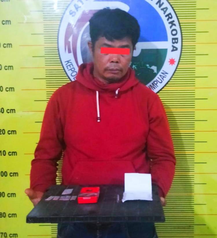Akibat Simpan Sabu Seorang Buruh Bangunan Masuk Sel