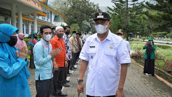 Plt. Bupati Langkat Pimpin Apel Pencegahan dan Penanganan COVID-19 Varian Omicron