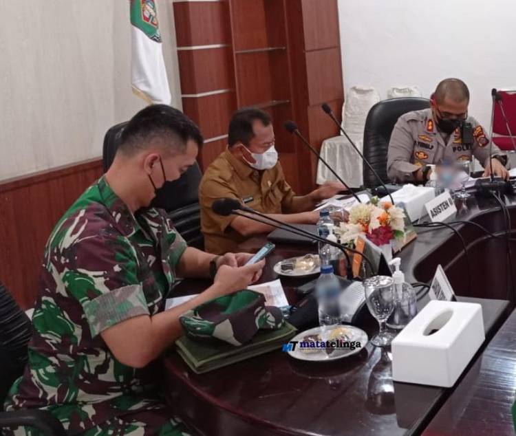 Gubsu Gelar Rakor Secara Virtual Pemkab Asahan Turut Serta