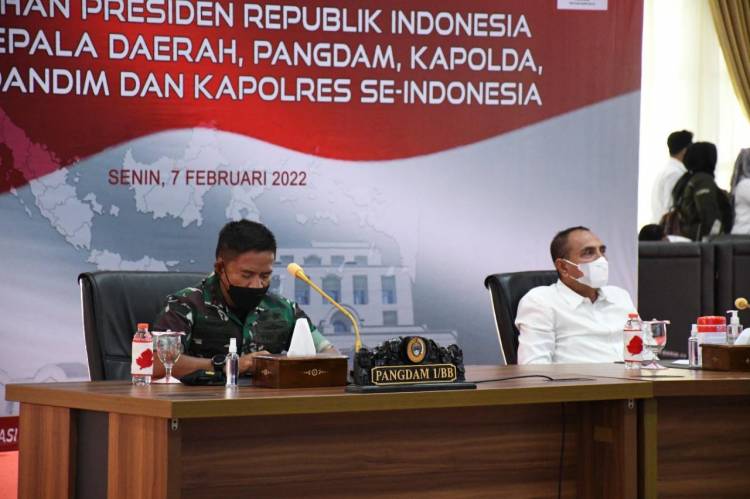Pangdam I/BB dan Kapoldasu Percepat Vaksinasi dan Tingkatkan Protokol Kesehatan