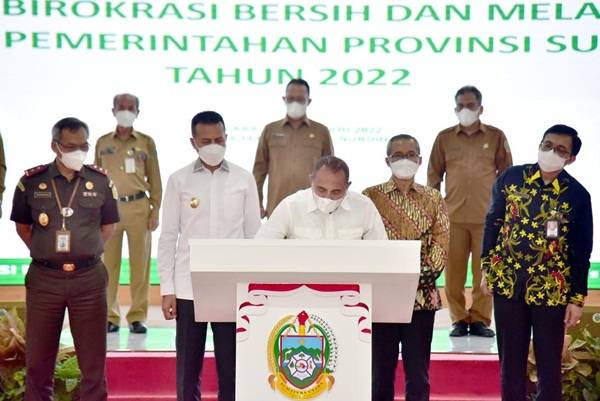 41 OPD di Lingkungan Pemprov Sumut Canangkan Zona Integritas