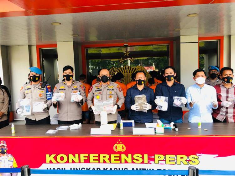 Operasi Antik, Polres Labuhanbqtu uangkap 86 Kasus dan 103 Tersangka