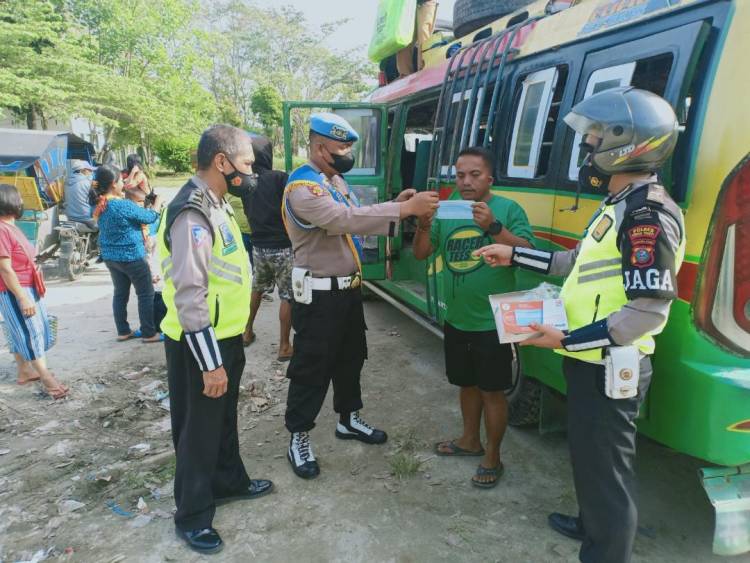 Corona Belum Usai, Polres Tebingtinggi Terus Lakukan Sosialisasi