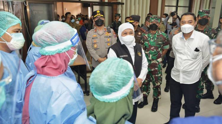 Untuk Hadapi Gelombang Ketiga Covid-19, Forkopimda Jatim Cek Tempat Isoter