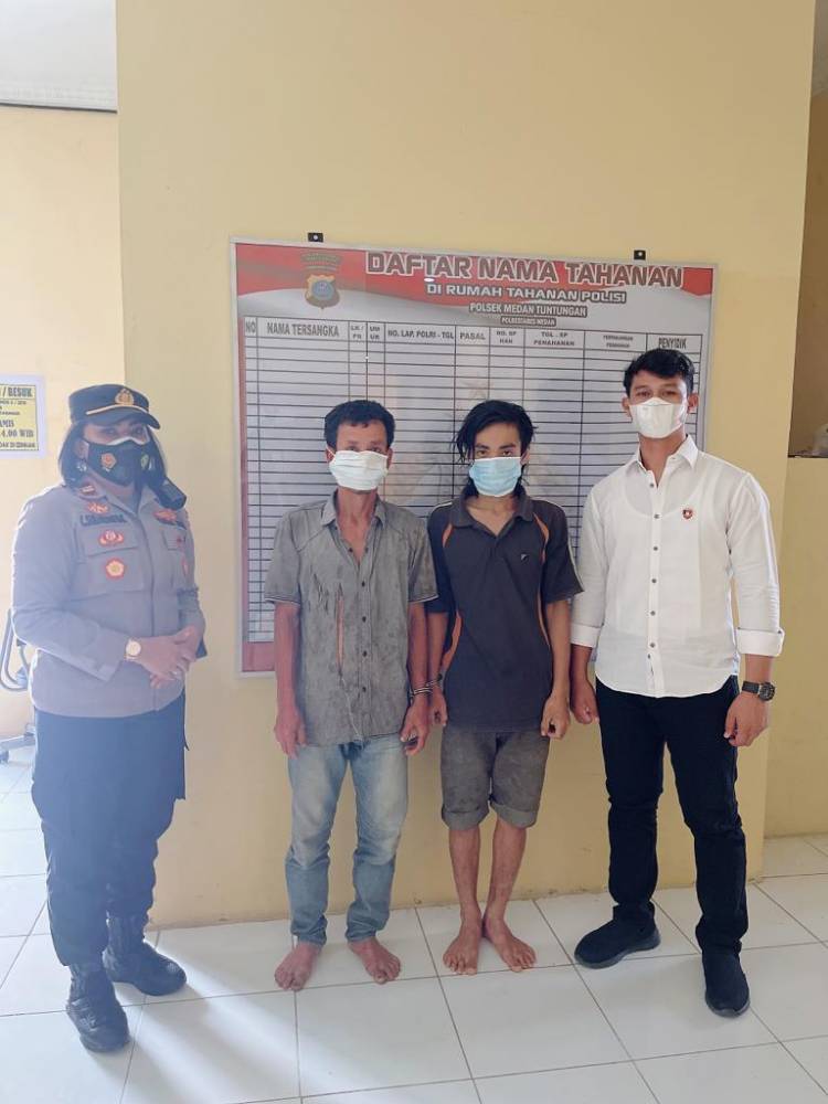 Dua Pelaku Diduga Lakukan Penganiayaan Berhasil Diciduk Polsek Medan Tuntungan