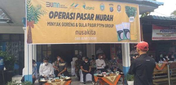 Pemkab Deli Serdang Bersama PTPN ll Tanjung Morawa Gelar Operasi Pasar