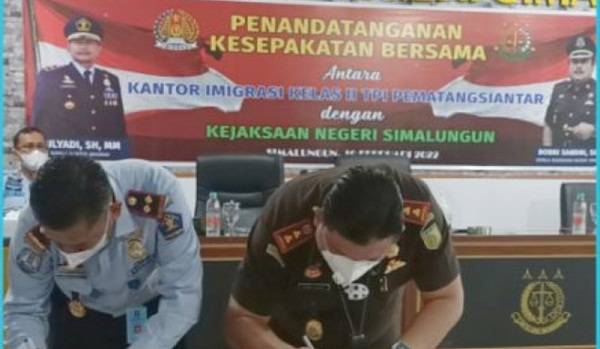 Kantor Imigrasi dan Kejari Simalungun Jalin Kerjasama Pendampingan Hukum