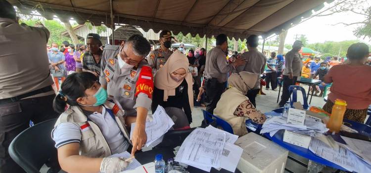 Peringati Isra' Mi'raj 1443 H, Polres Sergai Gelar Gebyar Vaksinasi