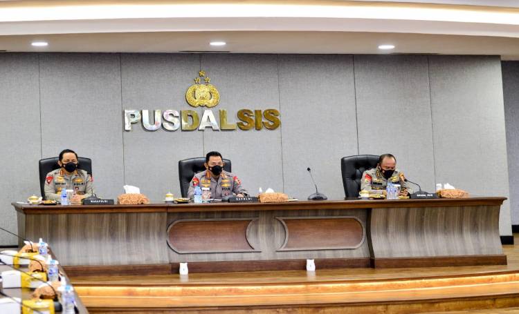 Kapolri Jenderal Listyo Sigit Prabowo : Lakukan Evaluasi dan Tingkatkan Akselerasi Vaksinasi
