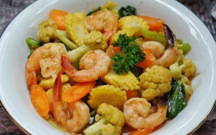 Capcay Sayur Ditambah Udang, Pas Banget Buat Kalian Pencinta Seafood, Ini Resepnya!