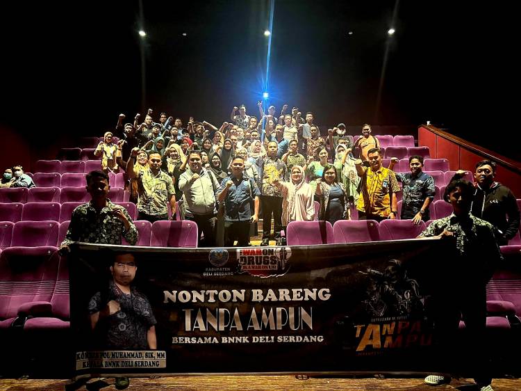 BNNK Deli Serdang Nonton Bareng Penayangan Perdana Film "Tanpa Ampun"