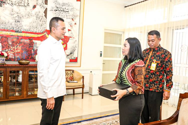 Silaturahmi dengan Bank Mandiri Taspen,  Ijeck Apresiasi Program Mantap