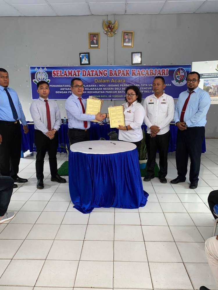Kejaksaan Negeri Cabang Pancurbatu MoU dengan Kecamatan Pancurbatu