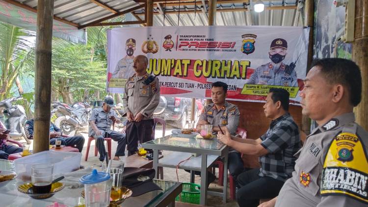 Kapolsek Percut sei Tuan tampung aspirasi masyarakat