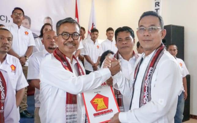Josmar Naibaho Nahkodai DPC Gerindra Kabupaten Samosir
