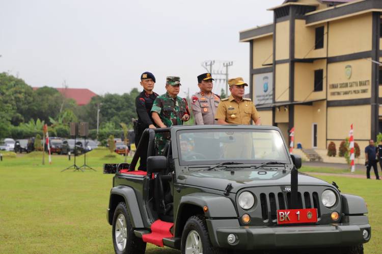 Pangdam I/BB Pimpin Apel Gelar Pasukan Operasi Pengamanan Kunker Presiden RI