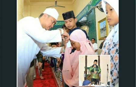 Peringati Isra Mi'raj Tahun 1444 H, Pemkab Labuhanbatu Utara Berikan Tali Asih Kepada 75 Orang Anak Yatim