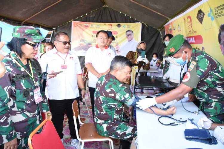 Pangdam I/BB Menghadiri Launching Suntik Vitamin - C Indonesia Sehat, Indonesia Kuat