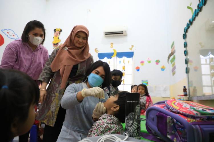 Untuk Capai Target, Puskesmas di Medan Sunggal Bentuk Pos dan Sweeping Imunisasi Polio