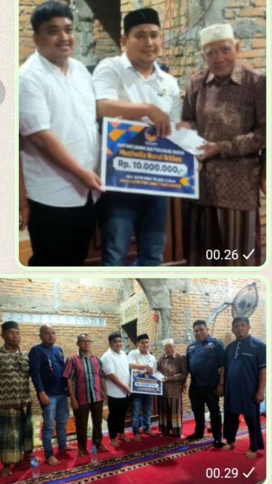 Peduli Rumah Ibadah, Dimas Tri Adji Beri Bantuan Pembangunan Mushola