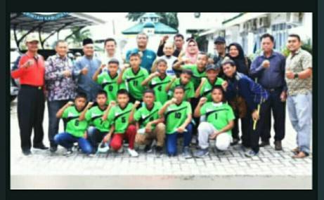 Mewakili Kadis Pendidikan Labuhanbatu, Kabid SMP Lepas Peserta Liga Futsal Piala Gubsu