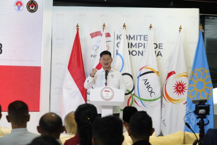 Kasum TNI Hadiri Press Conference Announcement Of Chef De Mission Tim Indonesia For 2023