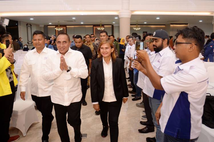 Edy Rahmayadi Ajak Wartawan Siber  Kerja Sama dengan Pemprov