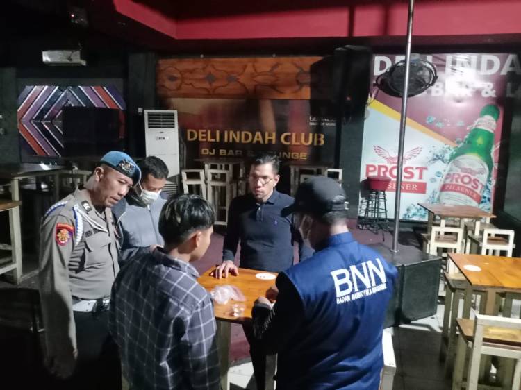Sat Res Narkoba Polresta Deli Serdang dan gabungan, Razia Tempat Hiburan Malam Cafe Deli indah dan Valentine