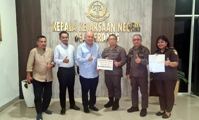Kejari Deliserdang Terima UP Perkara Korupsi Tamin Sukardi Rp85,8 Milyar Dari Mujianto