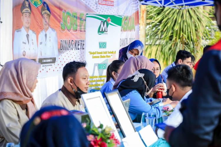 Job Fair Mini Pemko Medan, Ada Loker Bagi Penyandang Disabilitas Juga Loh, Begini Antusiasnya