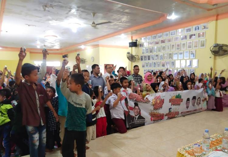 Gerindra Sumut Lakukan Gerakan Revolusi Putih Bersama Ratusan Siswa di Tanjung Balai