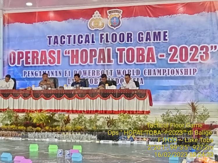 Polda Sumut dan Kodam I Bukit Gelar Tactical Floor Game Pengamanan F1 Powerboat