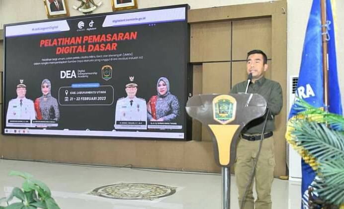 Wakil Bupati Labuhanbatu Utara Buka Pelatihan Pemasaran Digital Dasar Diikuti Pelaku UMKM
