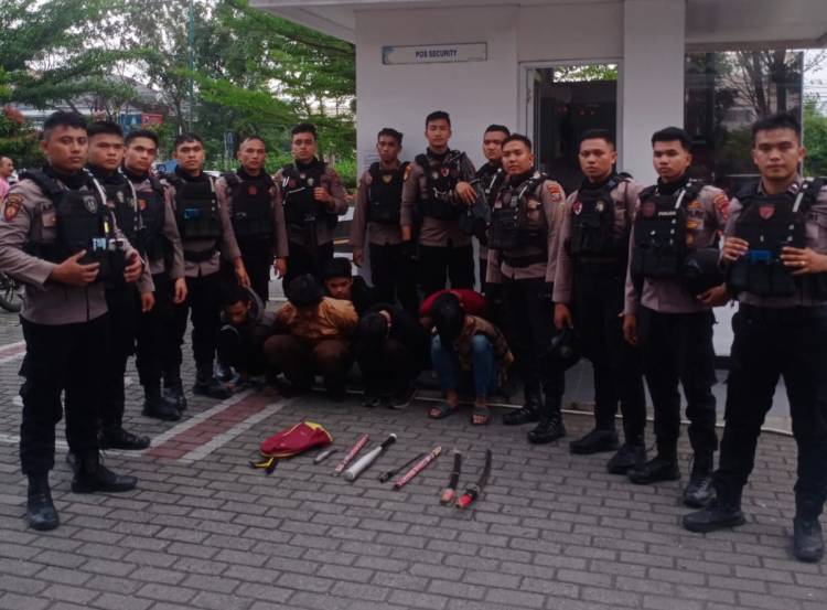 6 Pelajar Anggota Geng Motor Diringkus Tim PRC Polda Samapta Sumut