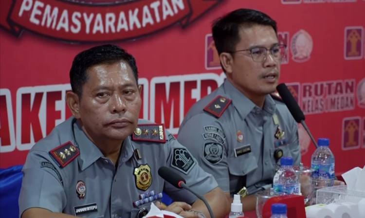 Kakanwil kemenkumham Sumut berikan penguatan terkait Tusi pengamanan pemasyarakatan di Rutan Medan