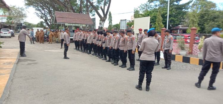 AKP Erpansyah Pimpin Apel Kesiapan Personel Pengamanan TPS di Zona Timur Wilkum Polres Lhokseumawe